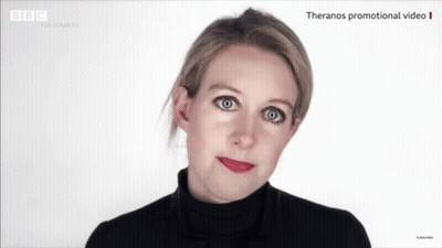 Woman In Black Turtleneck With BBC Logo GIF