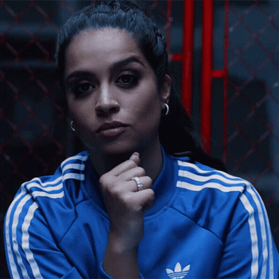 Woman In Blue Adidas Jacket GIF