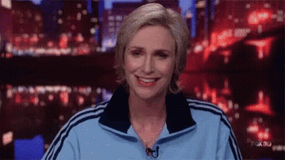 Woman In Blue Adidas Jacket Smiling GIF
