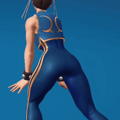 Woman In Blue And Gold Outfit With Letter O On Back GIF