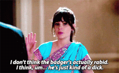 Woman In Blue And Purple Sari Talking To Man GIF