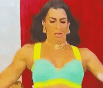 Woman in Blue and Yellow Bra and Choker