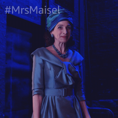 Woman In Blue Dress And Green Turban #Mrsmaiset GIF