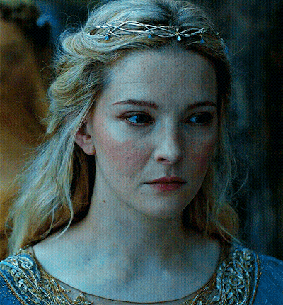 Woman In Blue Dress And Tiara GIF