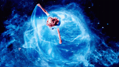 Woman in Blue Dress Dancing