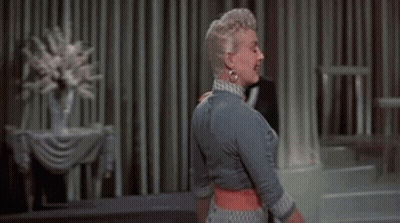 Woman In Blue Dress Dancing GIF
