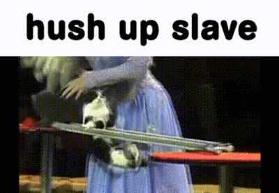 Woman In Blue Dress Hugging Dog Hush Up Slave GIF