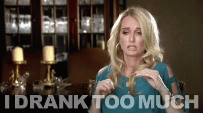 Woman In Blue Dress I Drank Too Much GIF