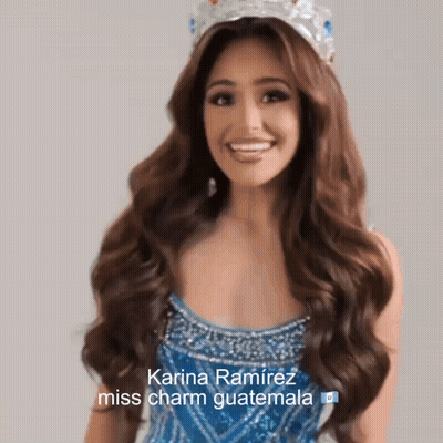 Woman In Blue Dress Karina Ramirez GIF