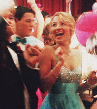 Woman In Blue Dress Smiling GIF