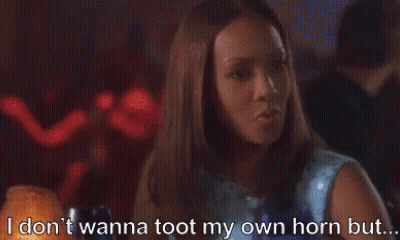 Woman In Blue Dress Talking In Club GIF