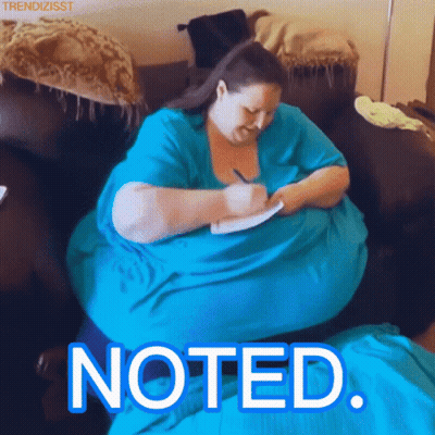 Woman In Blue Dress Writing Noted GIF