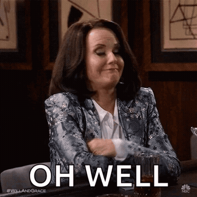 Woman In Blue Jacket Arms Crossed Oh Well GIF