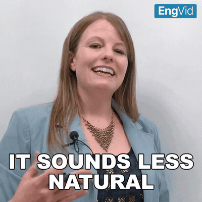 Woman in Blue Jacket Smiling Says It Sounds Less Natural