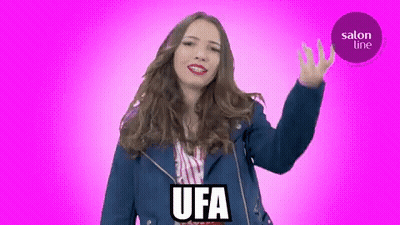 Woman In Blue Jacket With UFA GIF