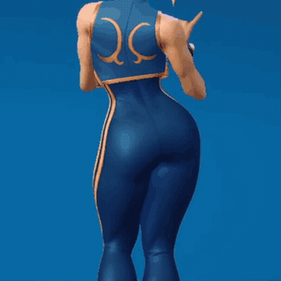 Woman In Blue Jumpsuit With Yellow Stripe GIF