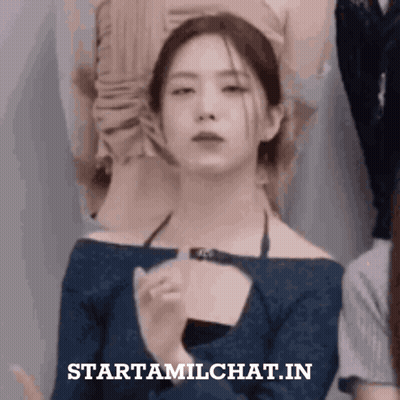 Woman In Blue Off Shoulder Top GIF