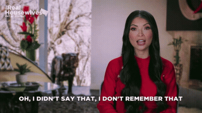 Woman In Blue Sequined Top Saying Whatever They're Saying Face It GIF