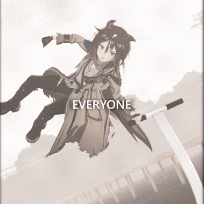 Woman In Blue Shirt By Livmo Banner GIF