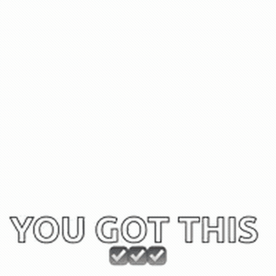 Woman In Blue Shirt Flexing Muscles You Got This GIF