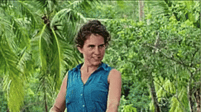 Woman In Blue Shirt In Jungle GIF