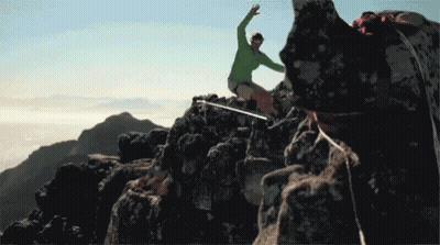 Woman In Blue Shirt Saying Anyone But You GIF