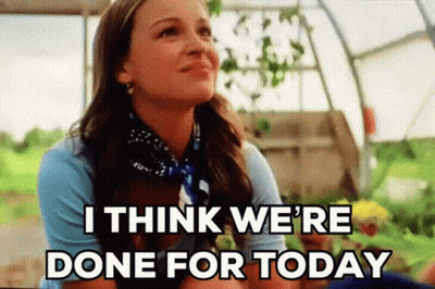 Woman In Blue Shirt Saying I Think We're Done For Today GIF