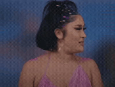 Woman In Blue Shirt Says I Got Scared On Netflix GIF