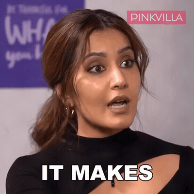 Woman In Blue Shirt Smiling Does That Make Sense GIF