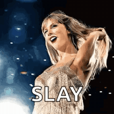 Woman In Blue Shirt With Deaf And Month Calendar GIF