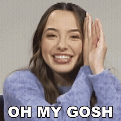 Woman In Blue Sweater Covering Face Oh My Gosh GIF
