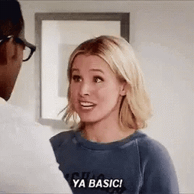 Woman In Blue Sweater Talking To Man GIF