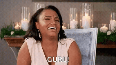 Woman In Blue Tank Top Drinking From Mug GIF