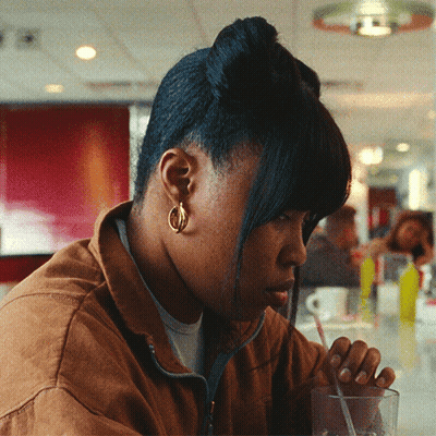 Woman In Blue Tank Top Saying So What GIF