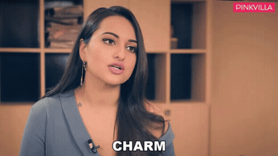 Woman In Blue Top Charm GIF