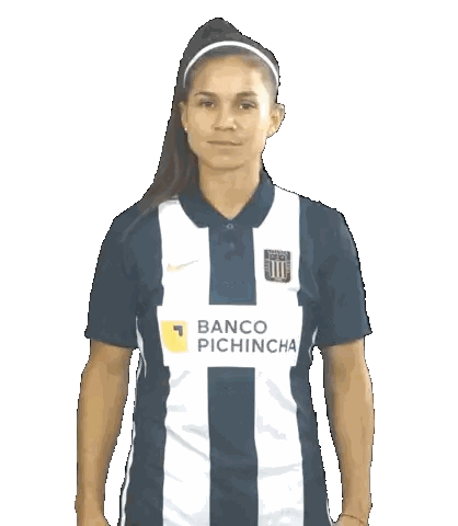 Woman In Blue White Pichincha Shirt Sticker