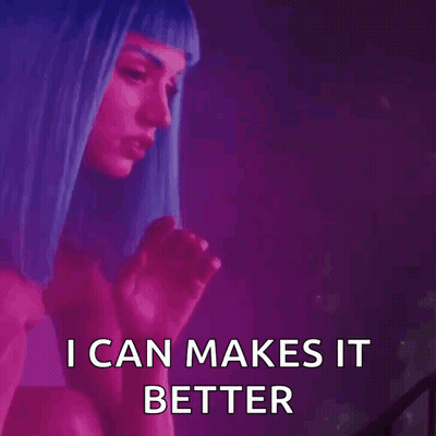 Woman In Blue Wig Says I Can Make It Better GIF