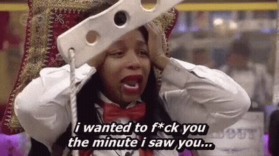 Woman In Bow Tie And Whip Says I Wanted To F*ck You The Minute I Saw You GIF