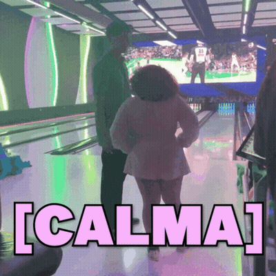 Woman In Bowling Alley Calma GIF
