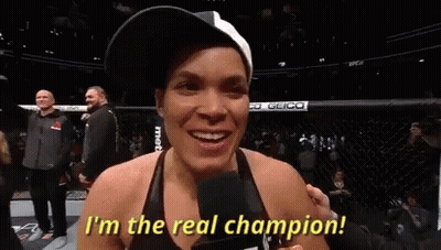 Woman In Boxing Ring I M The Real Champion GIF