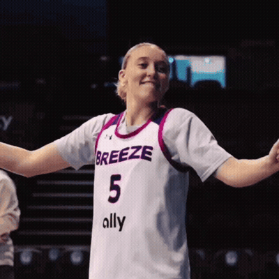 Woman In Breeze 5 Ally Jersey Arms Outstretched GIF