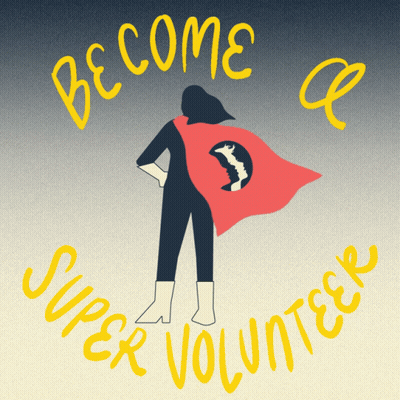 Woman In Cape Become A Super Volunteer GIF