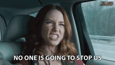 Woman In Car Saying No One Is Going To Stop Us GIF