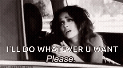 Woman In Car Saying Please GIF