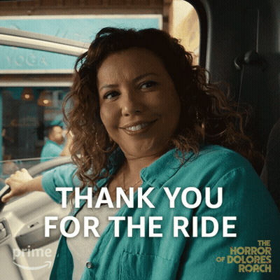 Woman In Car Saying Thank You For The Ride GIF
