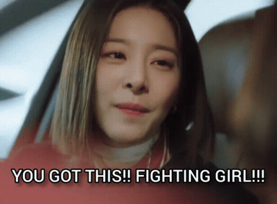 Woman In Car Saying You Got This Fighting Girl GIF