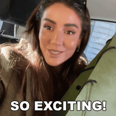 Woman In Car So Exciting GIF