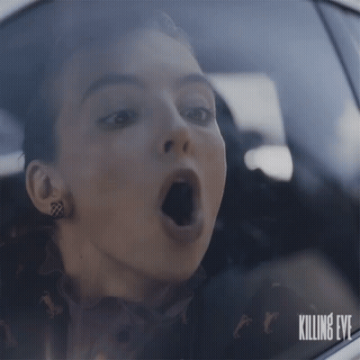 Woman in Car With Killing Eye