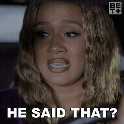 Woman In Car With Words On Face GIF