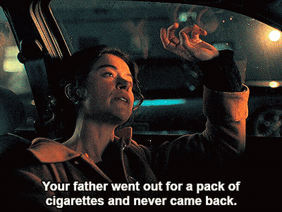 Woman In Car Your Father Went Out For A Pack Of Cigarettes And Never Came Back GIF
